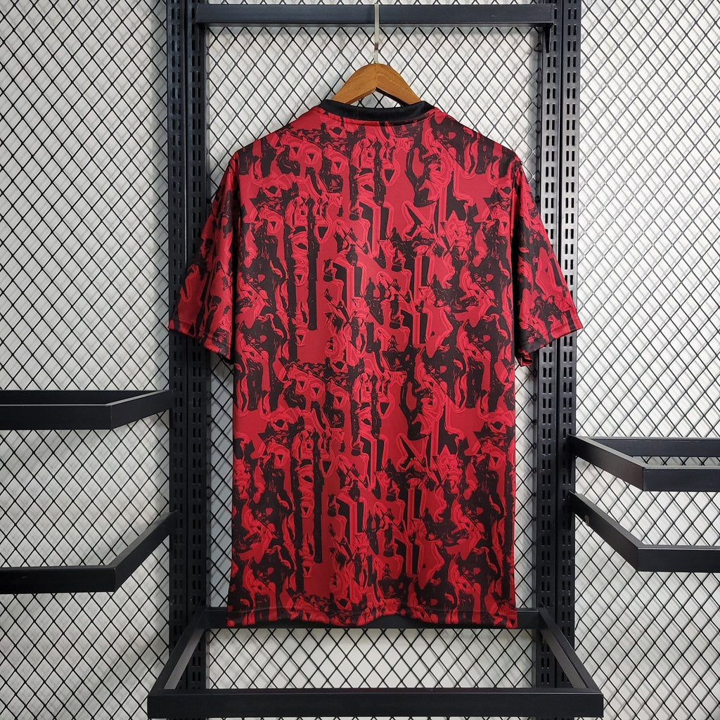 Manchester United 2024/25 Pre-Match Jersey – Red Camo Edition